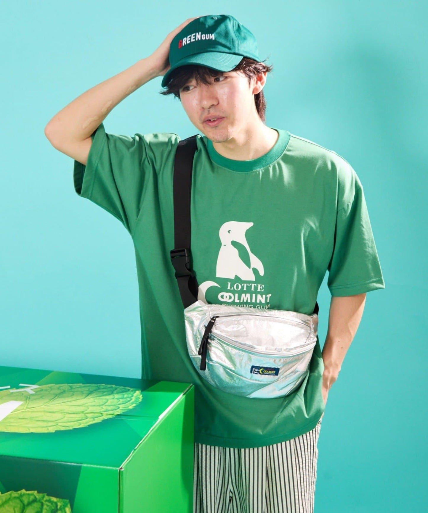 TYPY×LOTTE板ガム 持續冷感 クールミント 短袖T恤