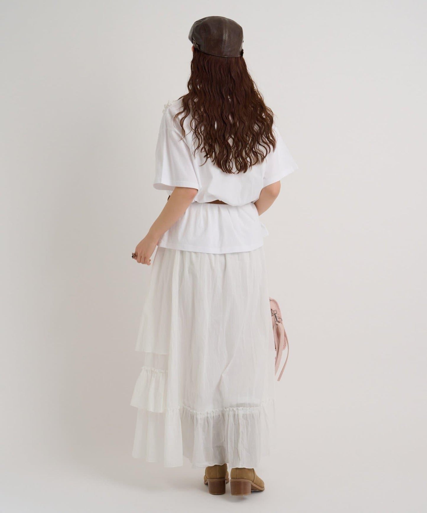 【w closet】不對稱分層半身裙