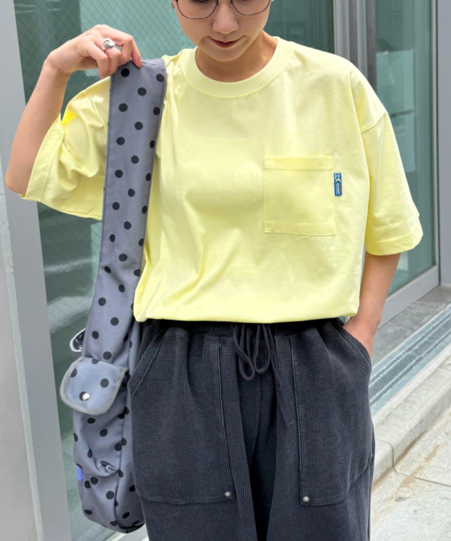 TYPY×LOTTE板ガム 持續冷感 後背logo 清涼薄荷口袋 TEE