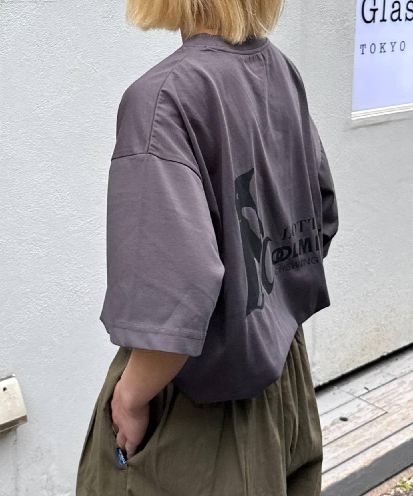 TYPY×LOTTE板ガム 持續冷感 後背logo 清涼薄荷口袋 TEE
