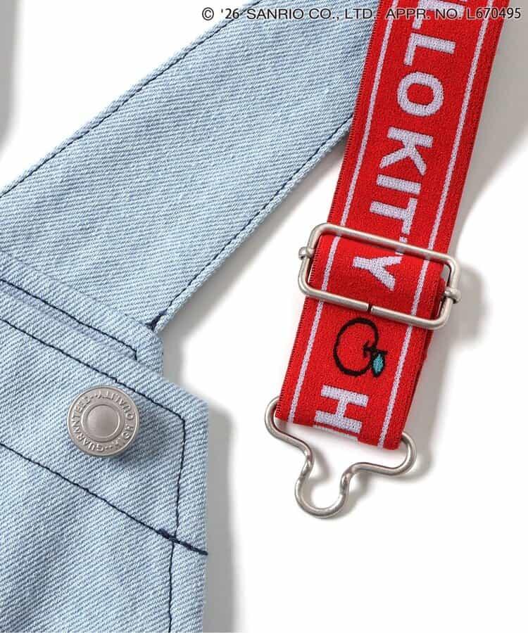 サンリオキャラクターズ（三麗鷗角色） 荷葉邊牛仔揹帶褲