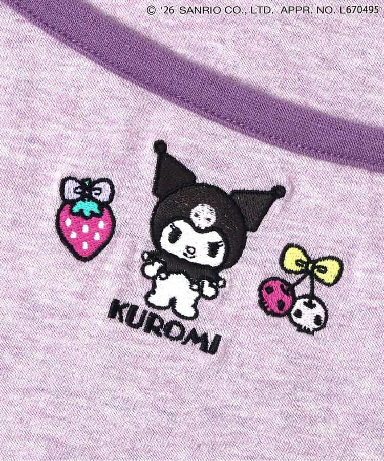 サンリオキャラクターズ（三麗鷗角色） 拼接撞色領長款上衣