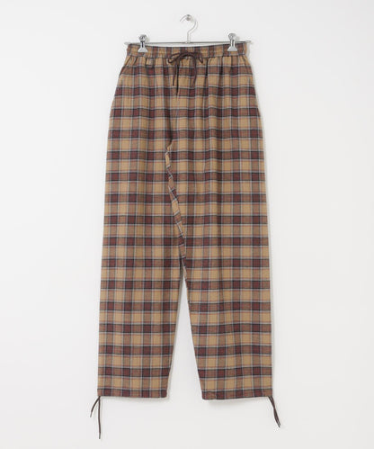 鬆緊設計 FLANNEL 休閒褲 MINE