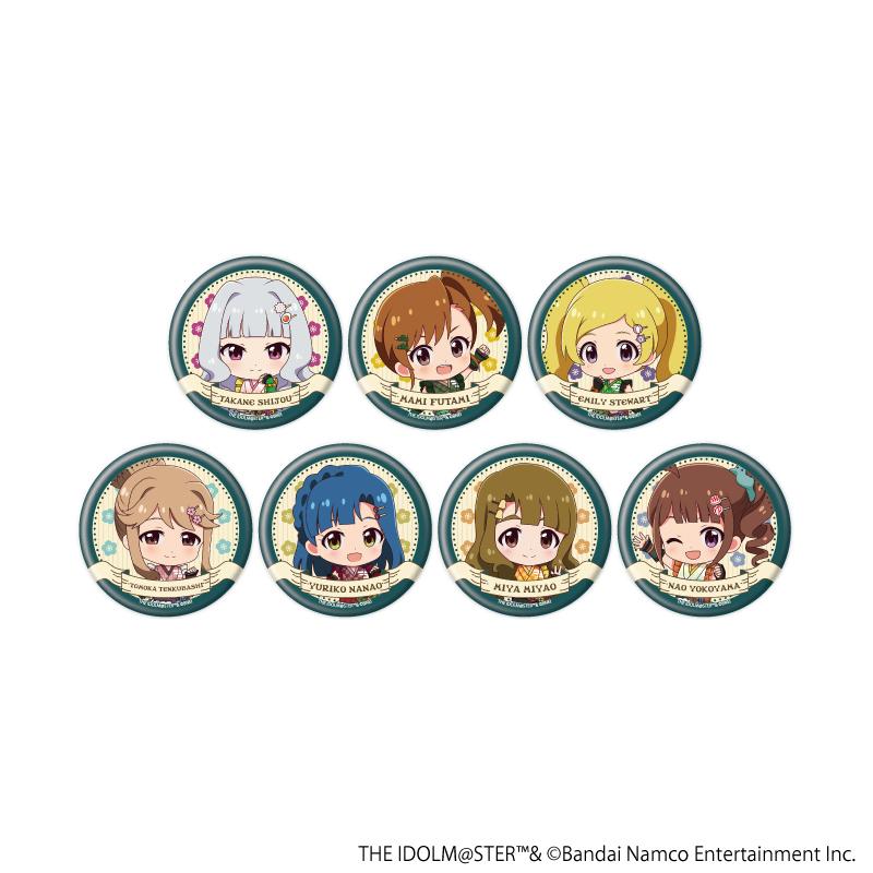 アイドルマスター ミリオンライブ！（偶像大師 百萬現場！） 和風茶館版本 全套7種 徽章套裝（含7個）
