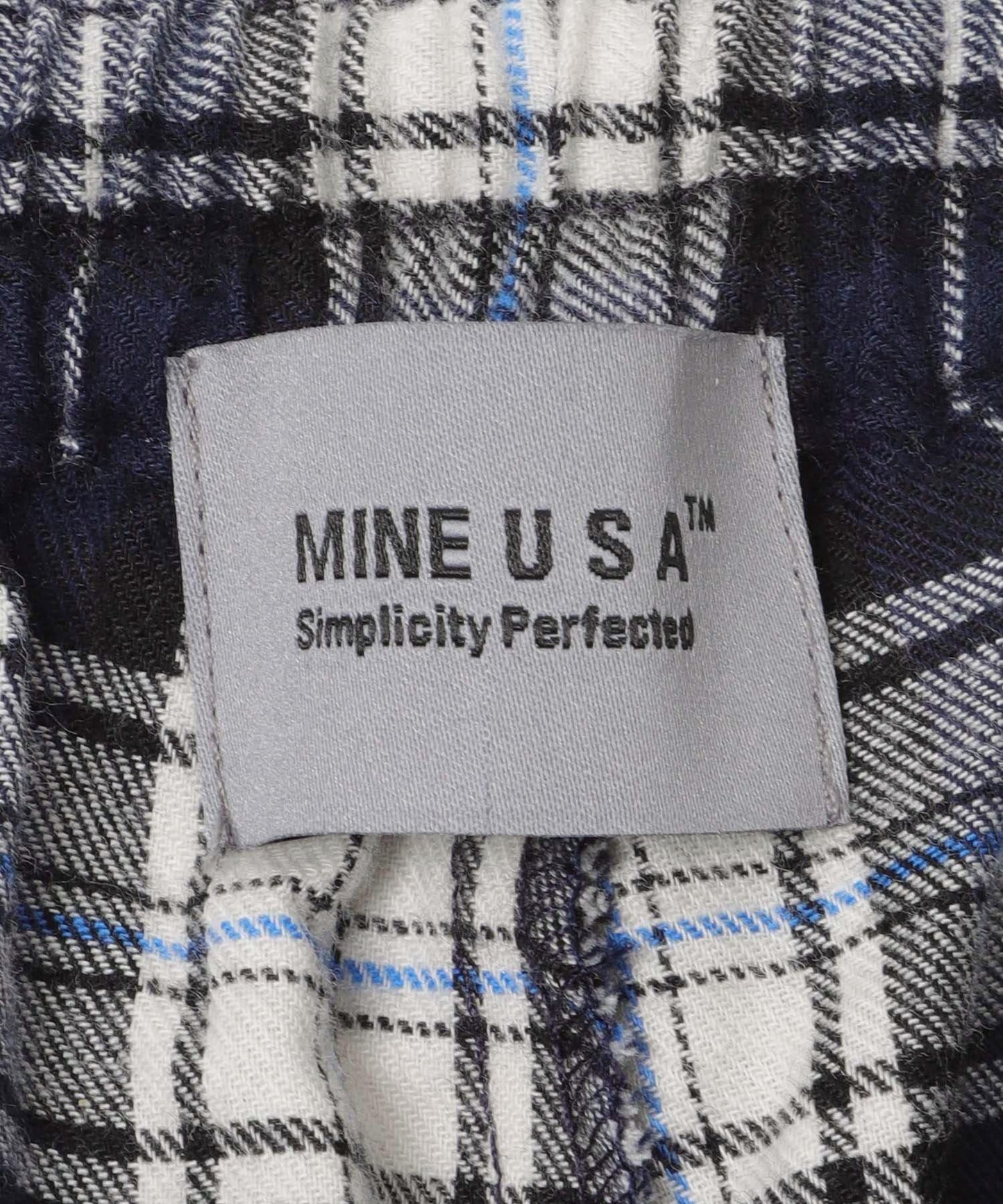 鬆緊設計 FLANNEL 休閒褲 MINE