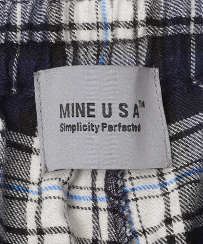 鬆緊設計 FLANNEL 休閒褲 MINE
