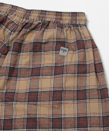 鬆緊設計 FLANNEL 休閒褲 MINE