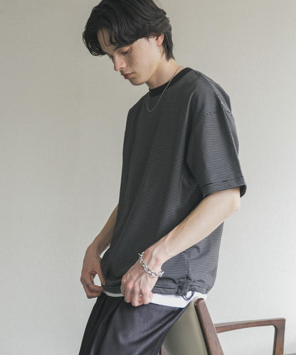 接觸涼感易打理 抽繩 速幹 短袖T恤