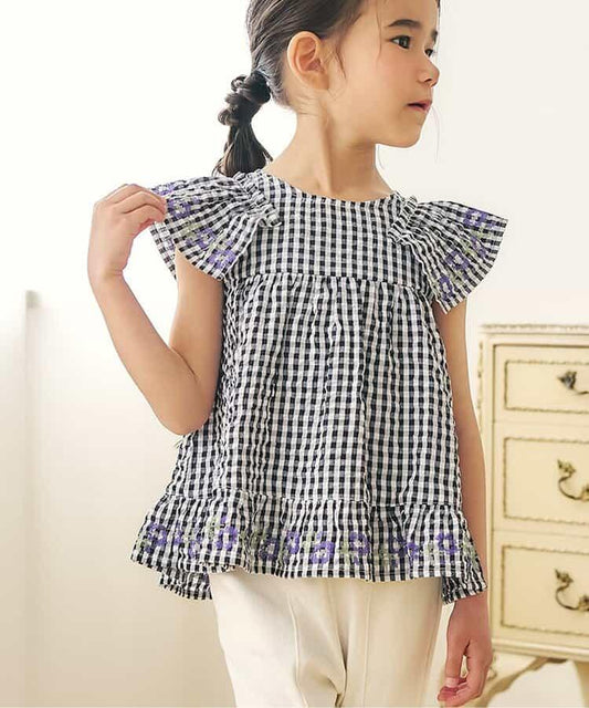 2way交叉刺繡襯衫