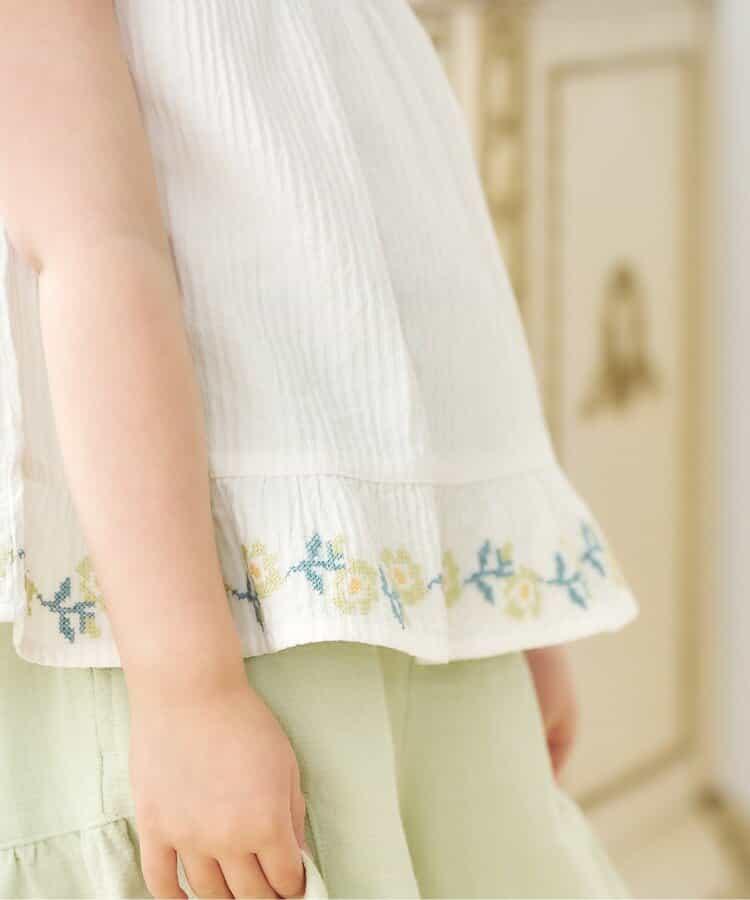 2way交叉刺繡襯衫