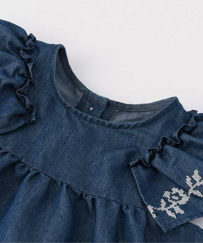 2way交叉刺繡襯衫