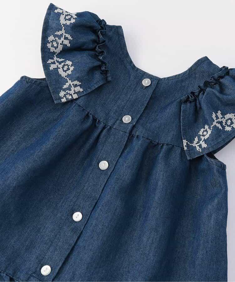 2way交叉刺繡襯衫