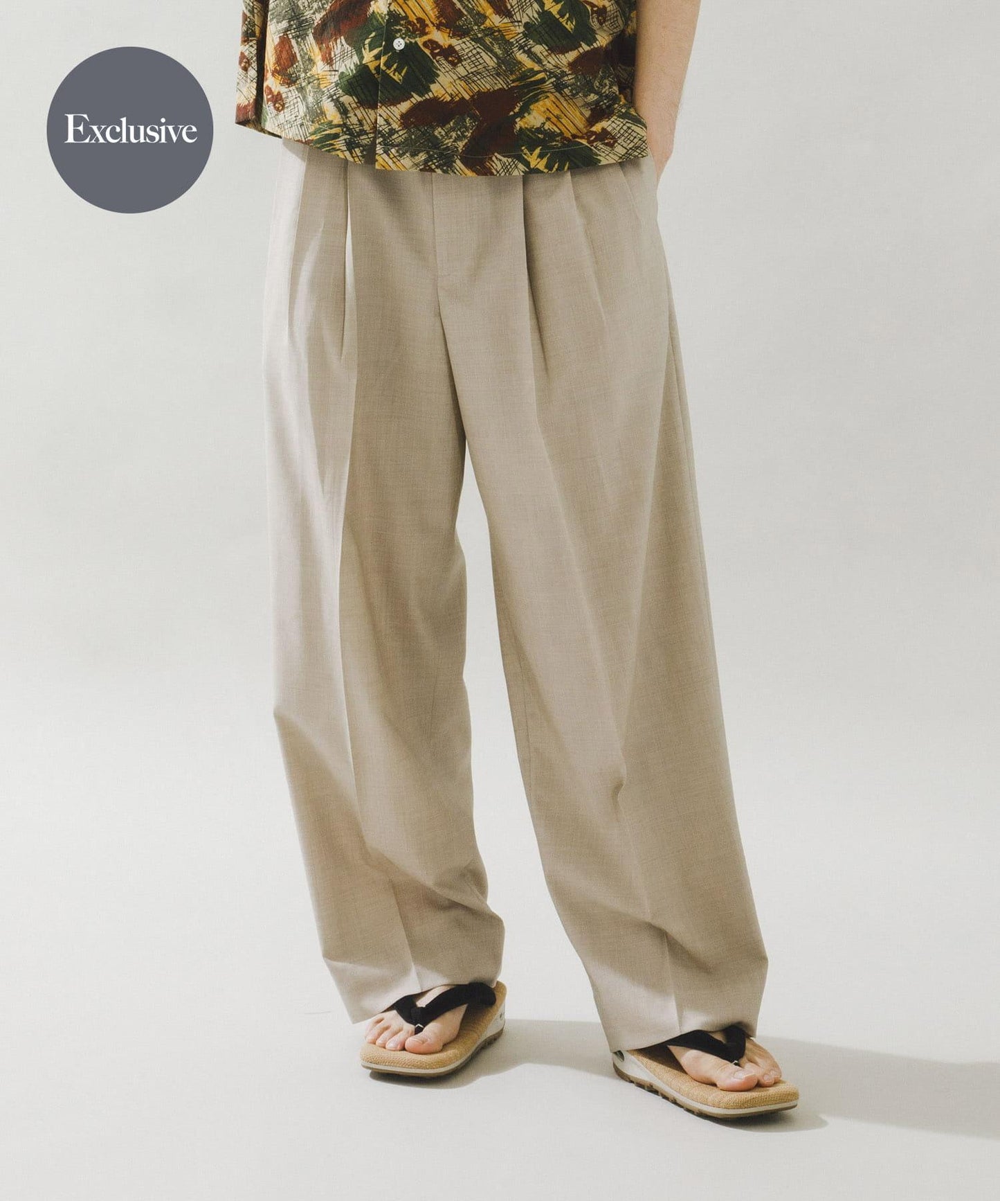 聯名 YLEVE×URBAN RESEARCH S120'S WOOL 3TACK PANTS