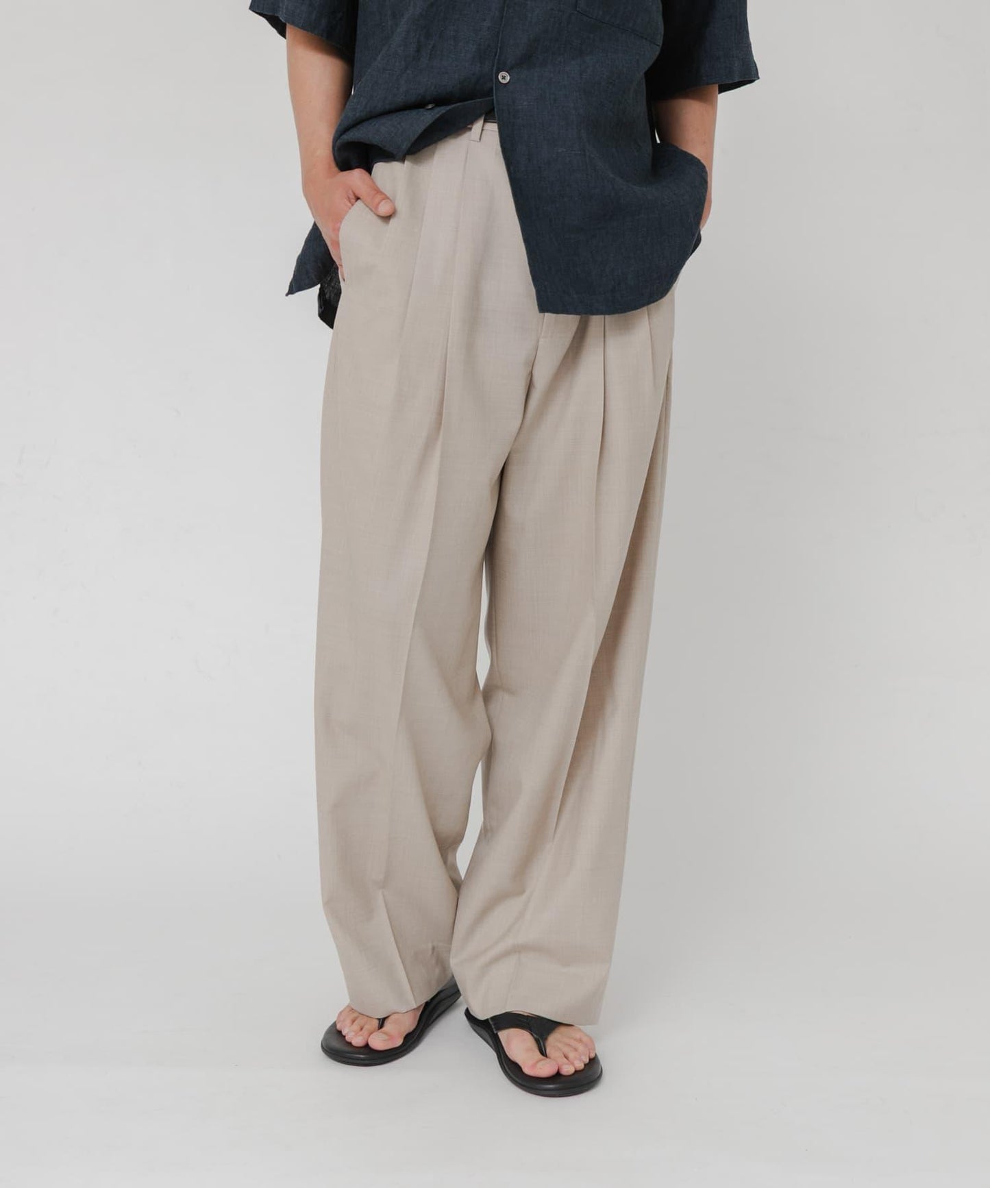 聯名 YLEVE×URBAN RESEARCH S120'S WOOL 3TACK PANTS