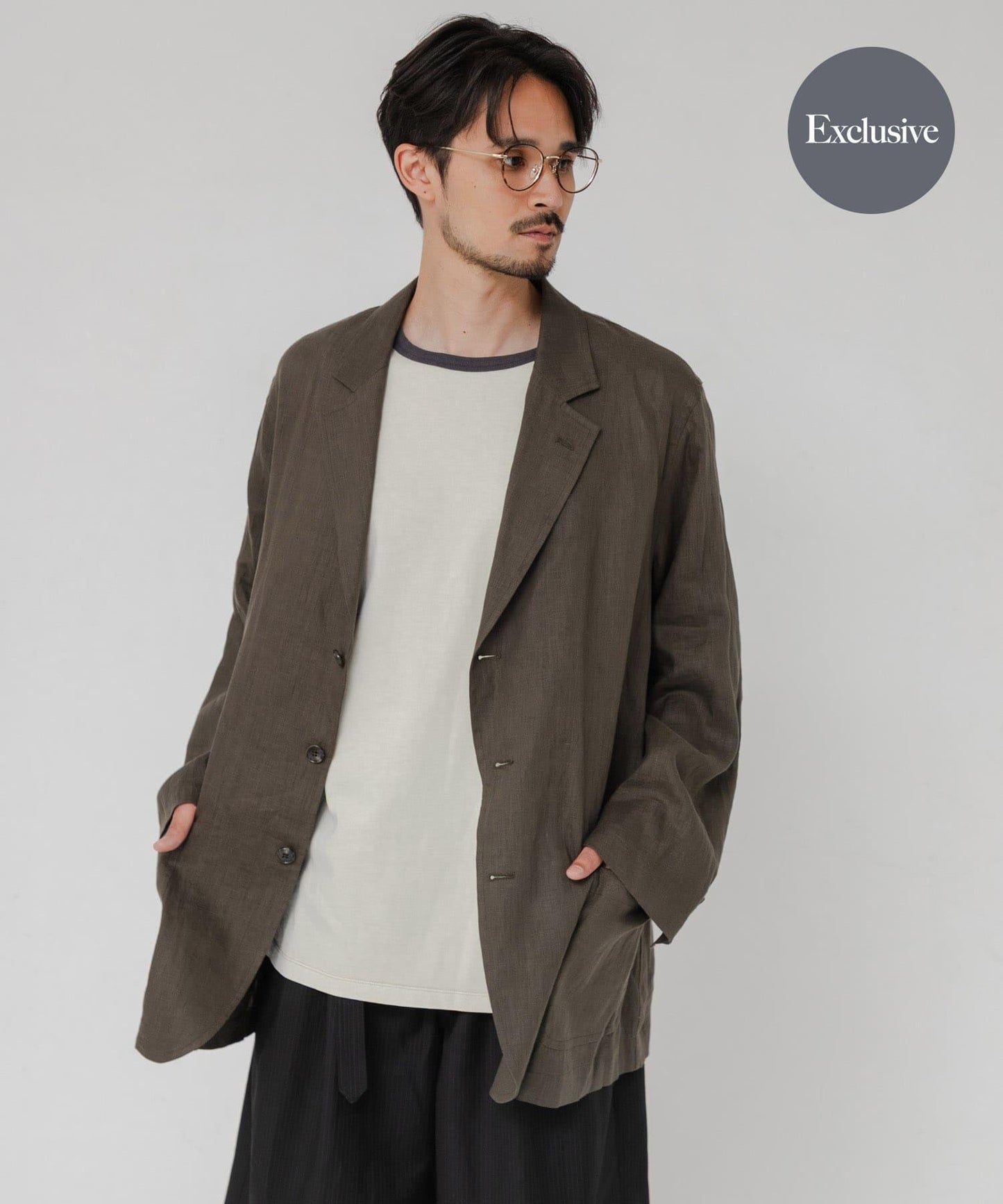 聯名 CHEMISE D'ADAM×URBAN RESEARCH 單排扣襯衫夾克