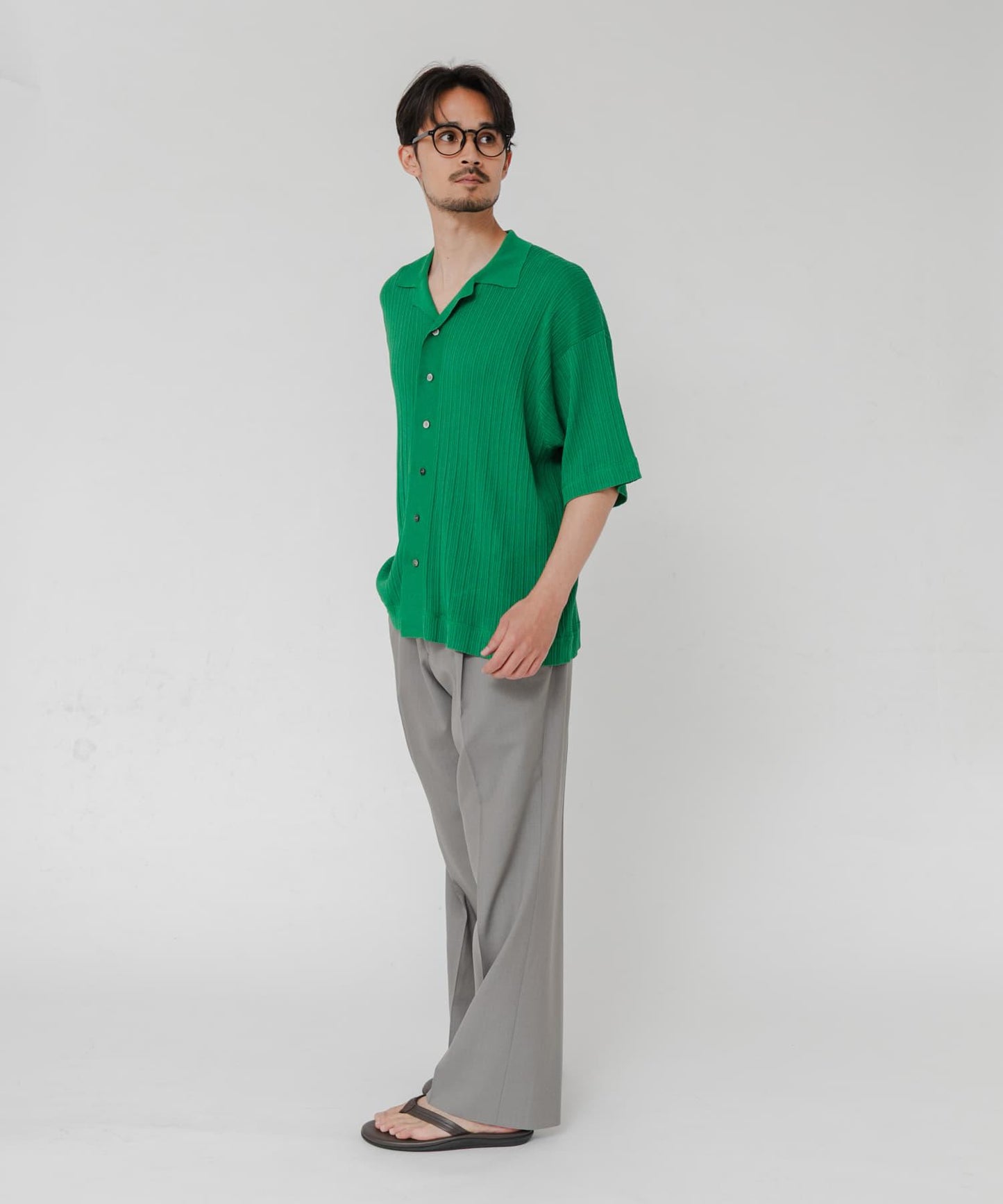 聯名款 crepuscule×URBAN RESEARCH WASHI 短袖襯衫