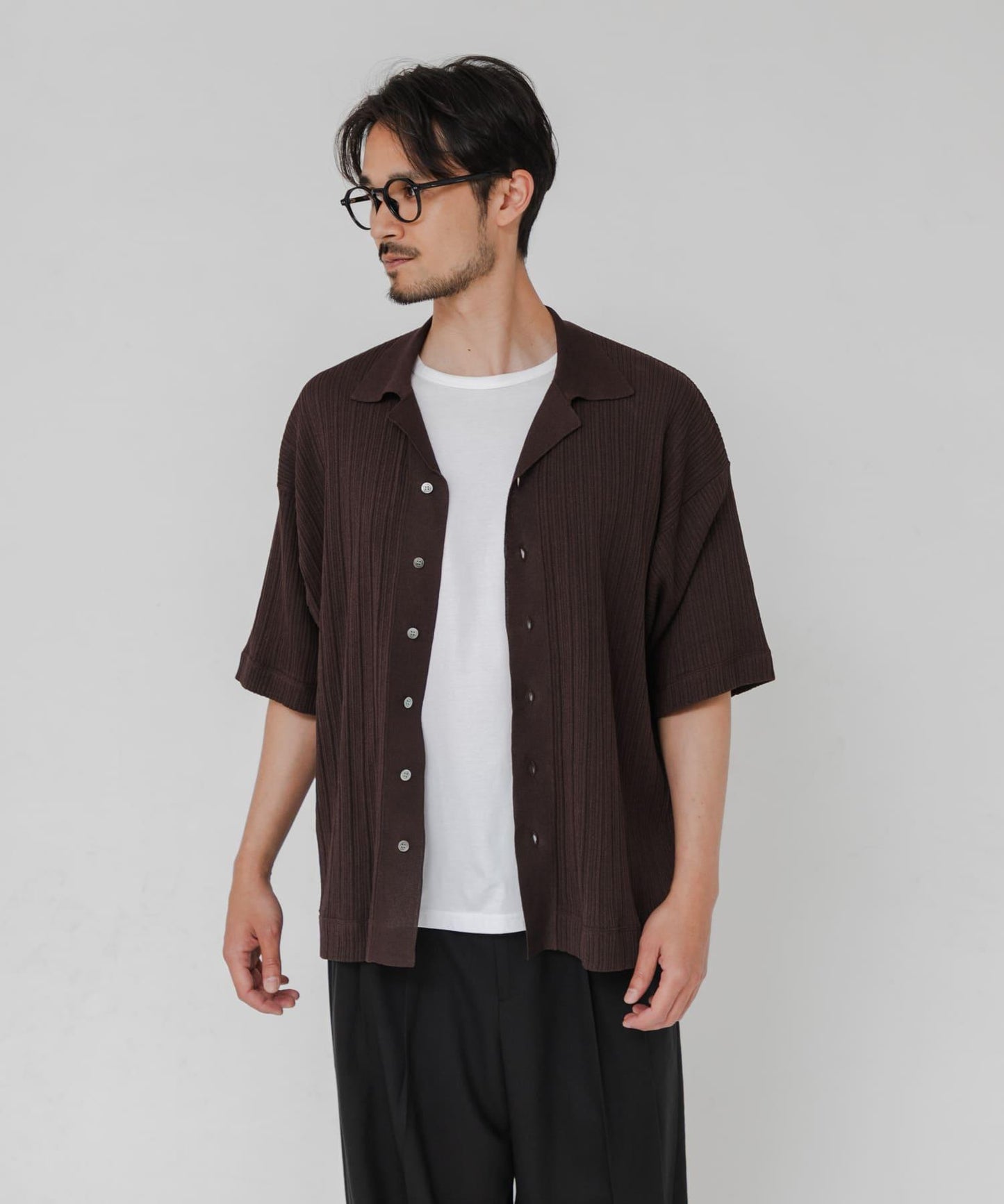 聯名款 crepuscule×URBAN RESEARCH WASHI 短袖襯衫