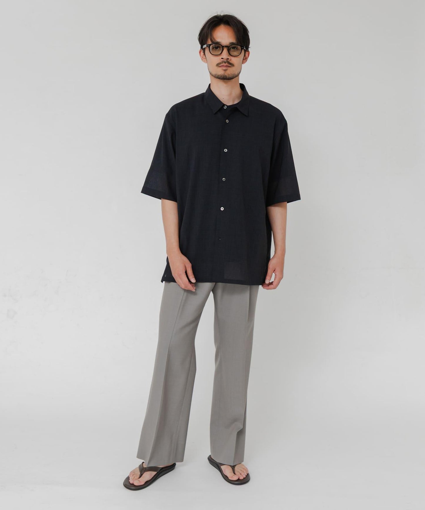 ATON×URBAN RESEARCH 聯名款 WOOL GAUZE 短袖襯衫