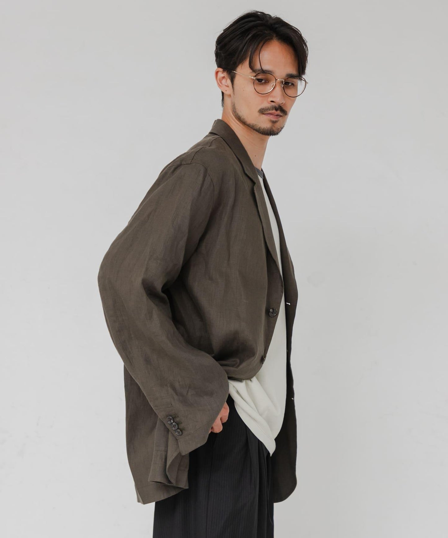 聯名 CHEMISE D'ADAM×URBAN RESEARCH 單排扣襯衫夾克