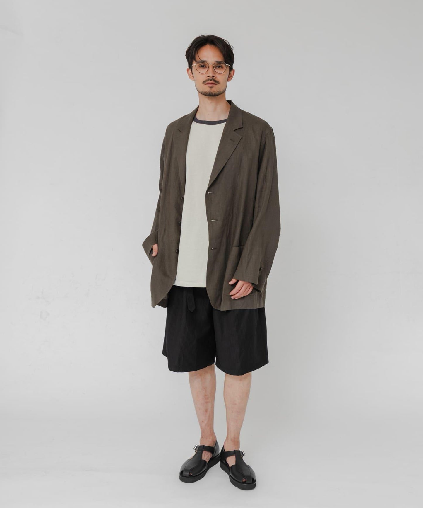 聯名 CHEMISE D'ADAM×URBAN RESEARCH 單排扣襯衫夾克