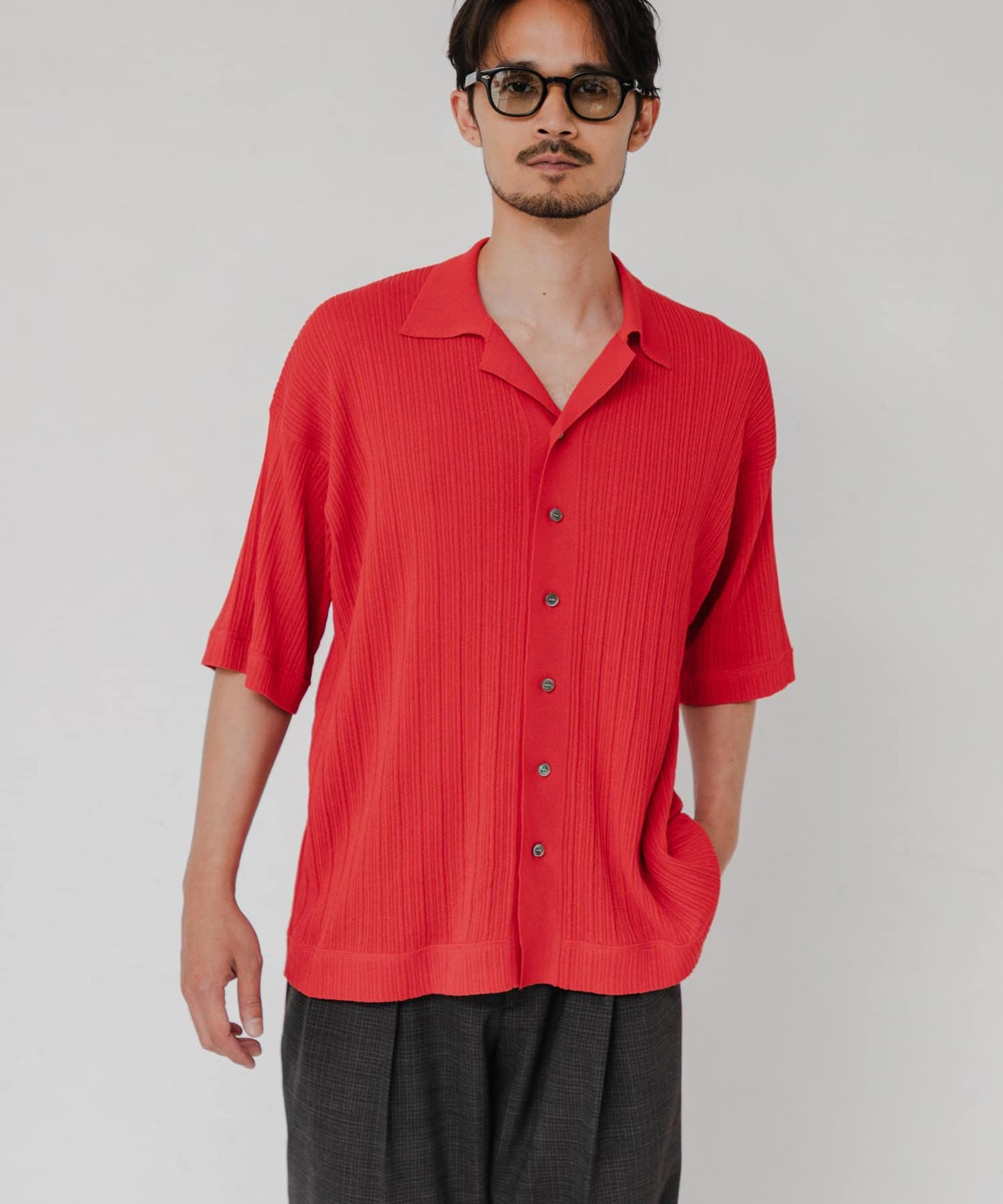 聯名款 crepuscule×URBAN RESEARCH WASHI 短袖襯衫
