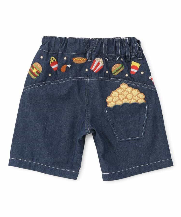 食物刺繡 五分短褲