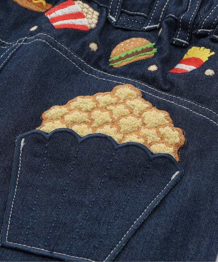 食物刺繡 五分短褲