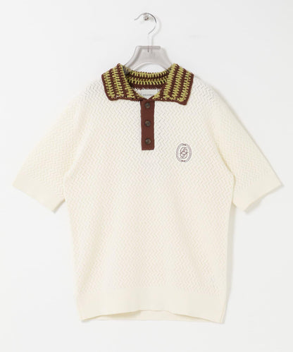 Drole de Monsieur POLO MAILLE AJOURE polo衫