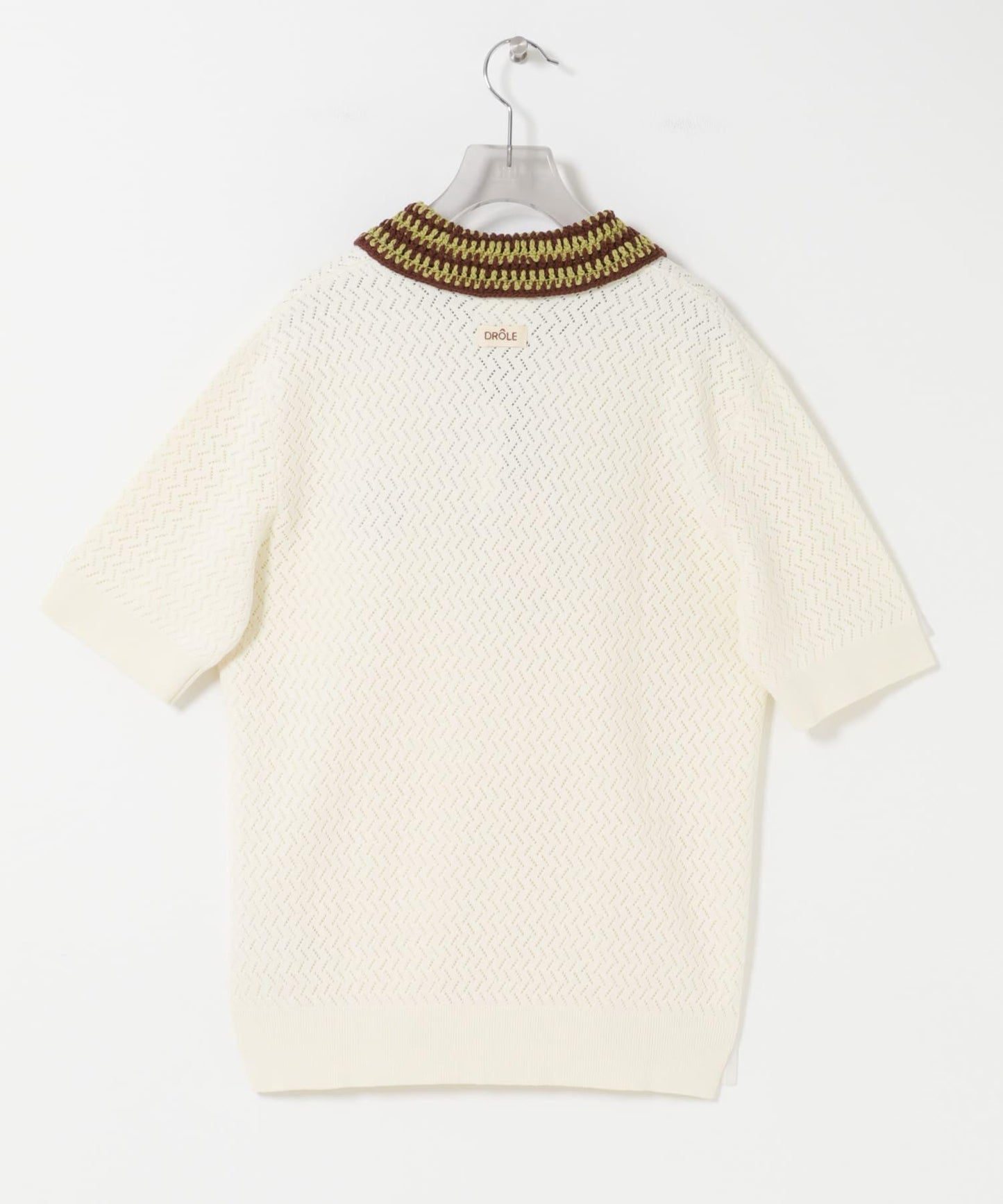 Drole de Monsieur POLO MAILLE AJOURE polo衫