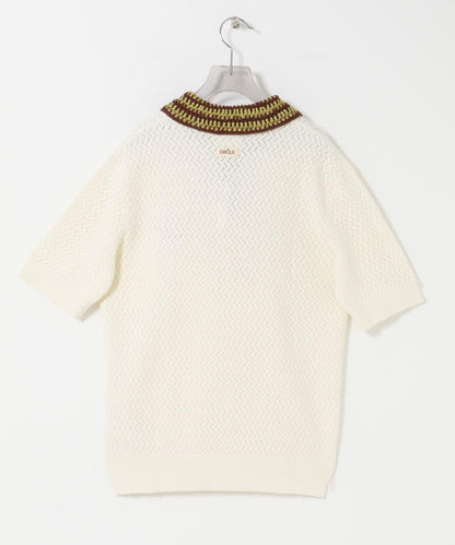 Drole de Monsieur POLO MAILLE AJOURE polo衫