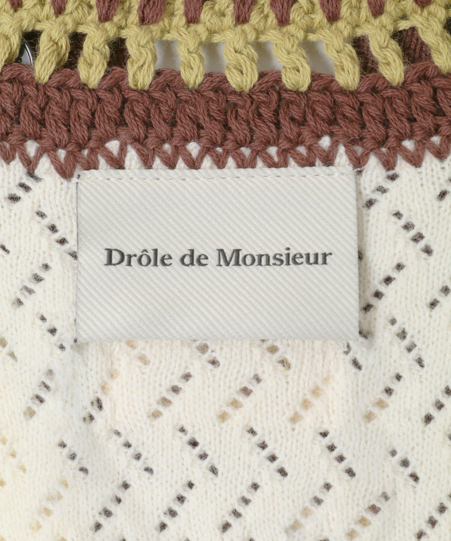 Drole de Monsieur POLO MAILLE AJOURE polo衫