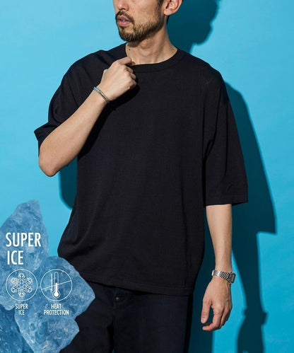 SUPER ICE 圓領 針織 接觸冷感 T恤 新色