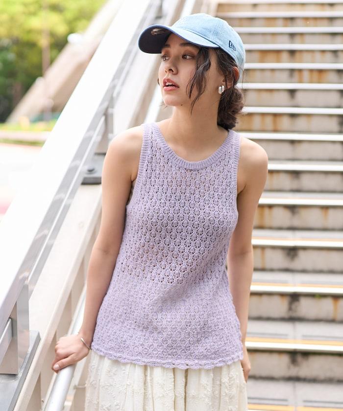 鏤空針織設計 夏季針織 背心