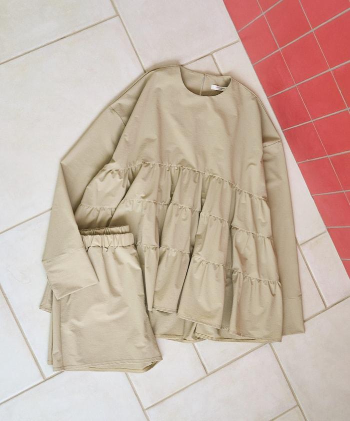 褶皺荷葉邊 長款版型 防曬功能 防曬服套裝