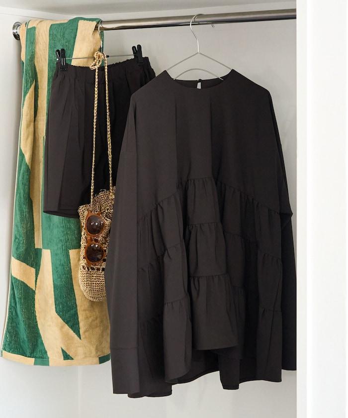 褶皺荷葉邊 長款版型 防曬功能 防曬服套裝
