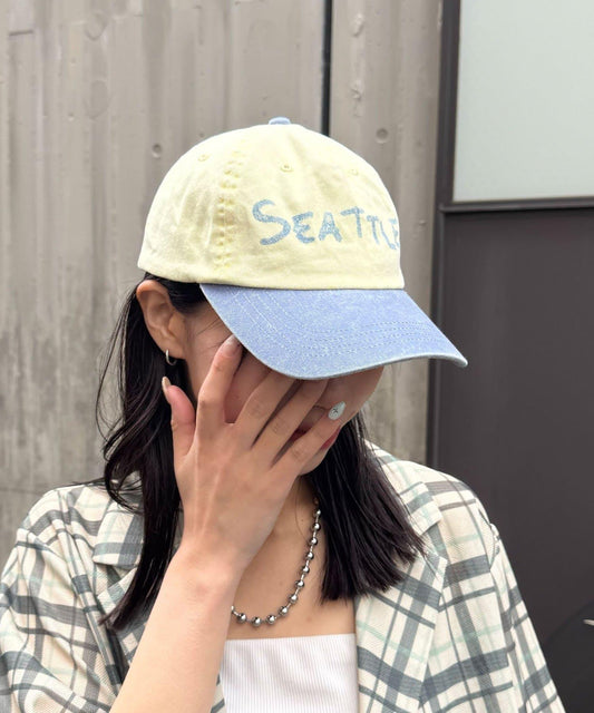 SEATTLE配色logo棒球帽