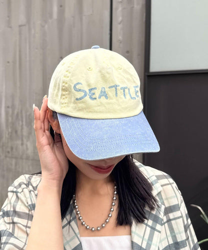 SEATTLE配色logo棒球帽