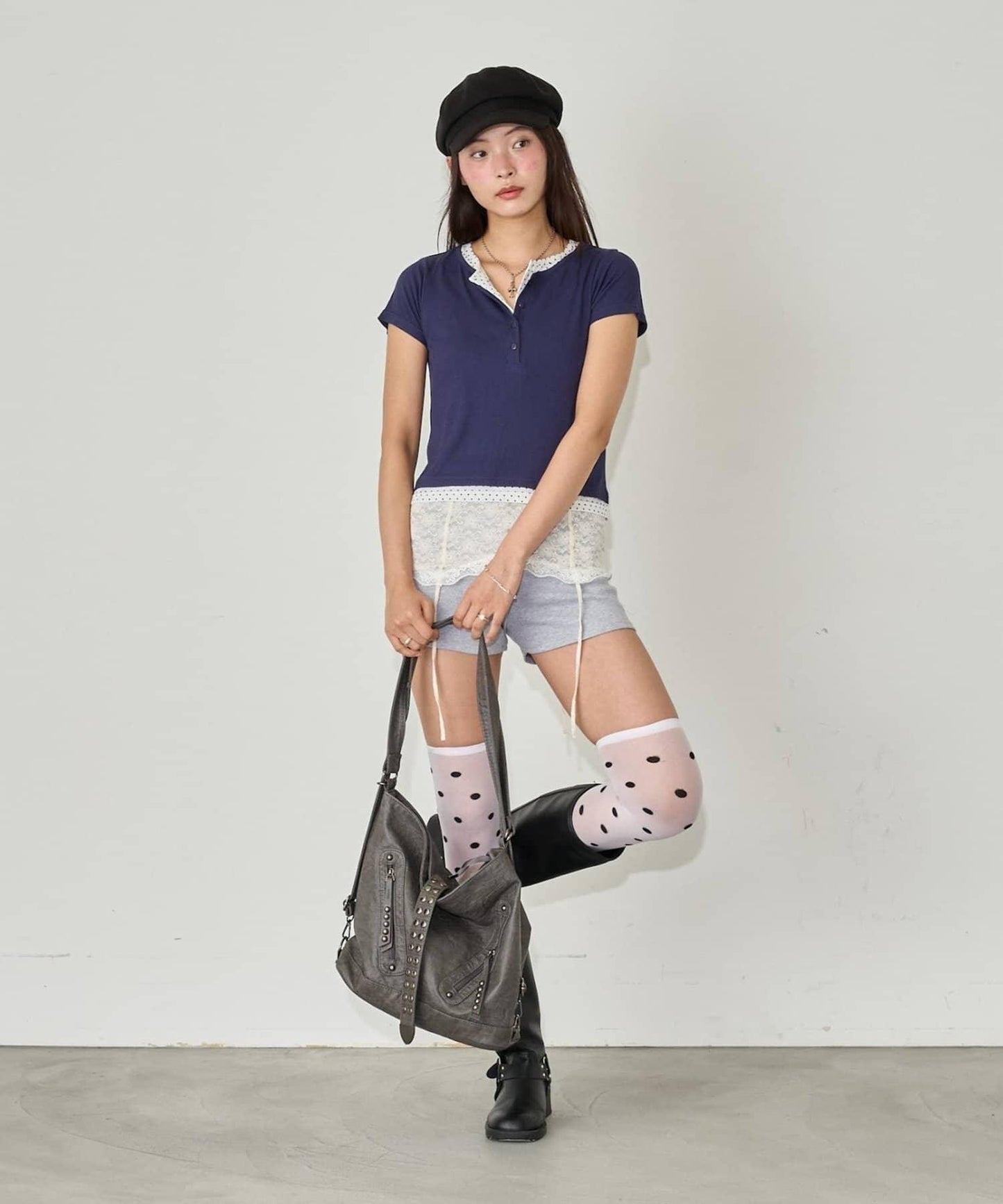 WHO'S WHO gallery 疊層亨利短袖上衣