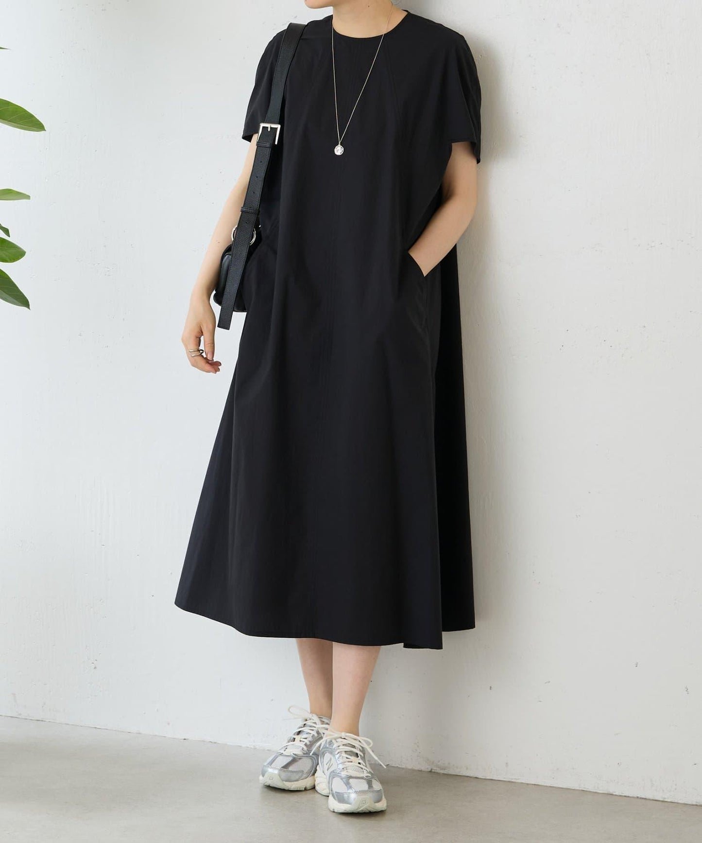 蓋袖 純棉 連衣裙