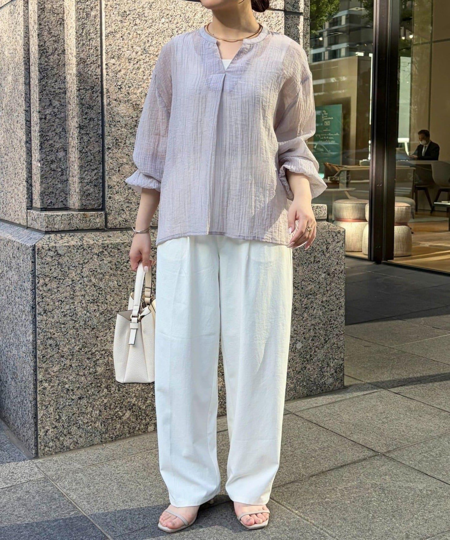 鉚釘口袋褲子