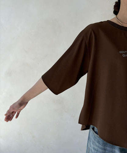 刺繡Logo喬其紗T恤