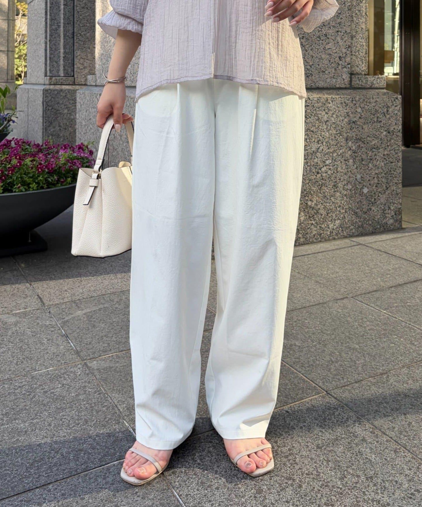 鉚釘口袋褲子