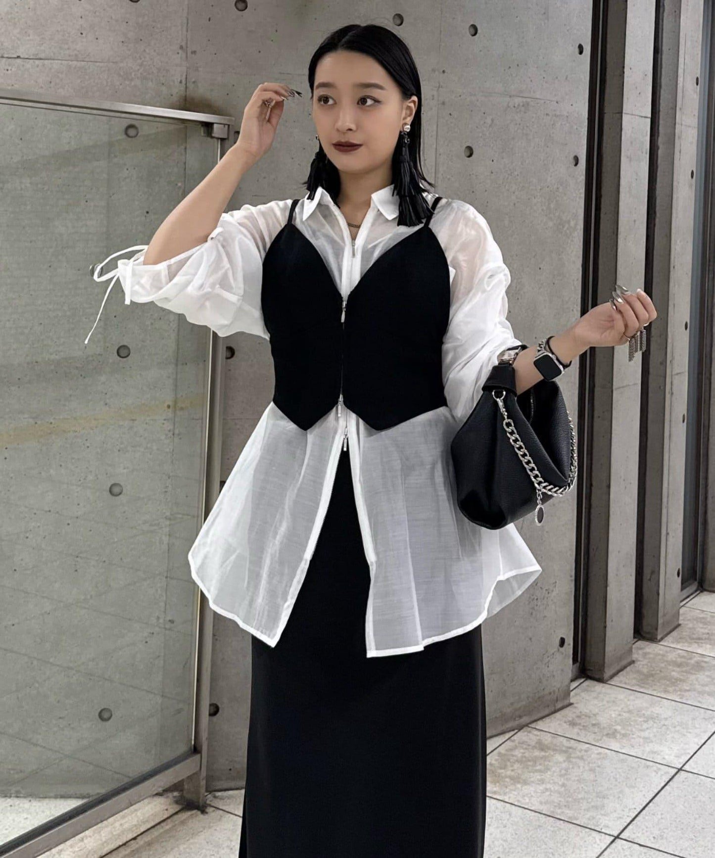 雙拉鍊 背心（網絡限定）