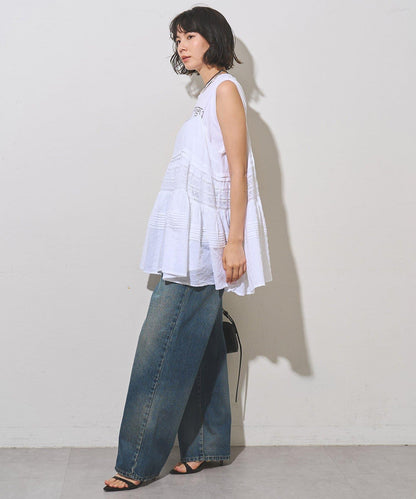 直筒 DENIM 褲子