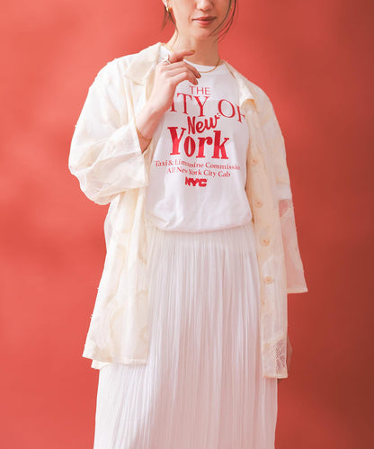 ESTHE OVERSIZED SHEER LACE SHIRTS 襯衫