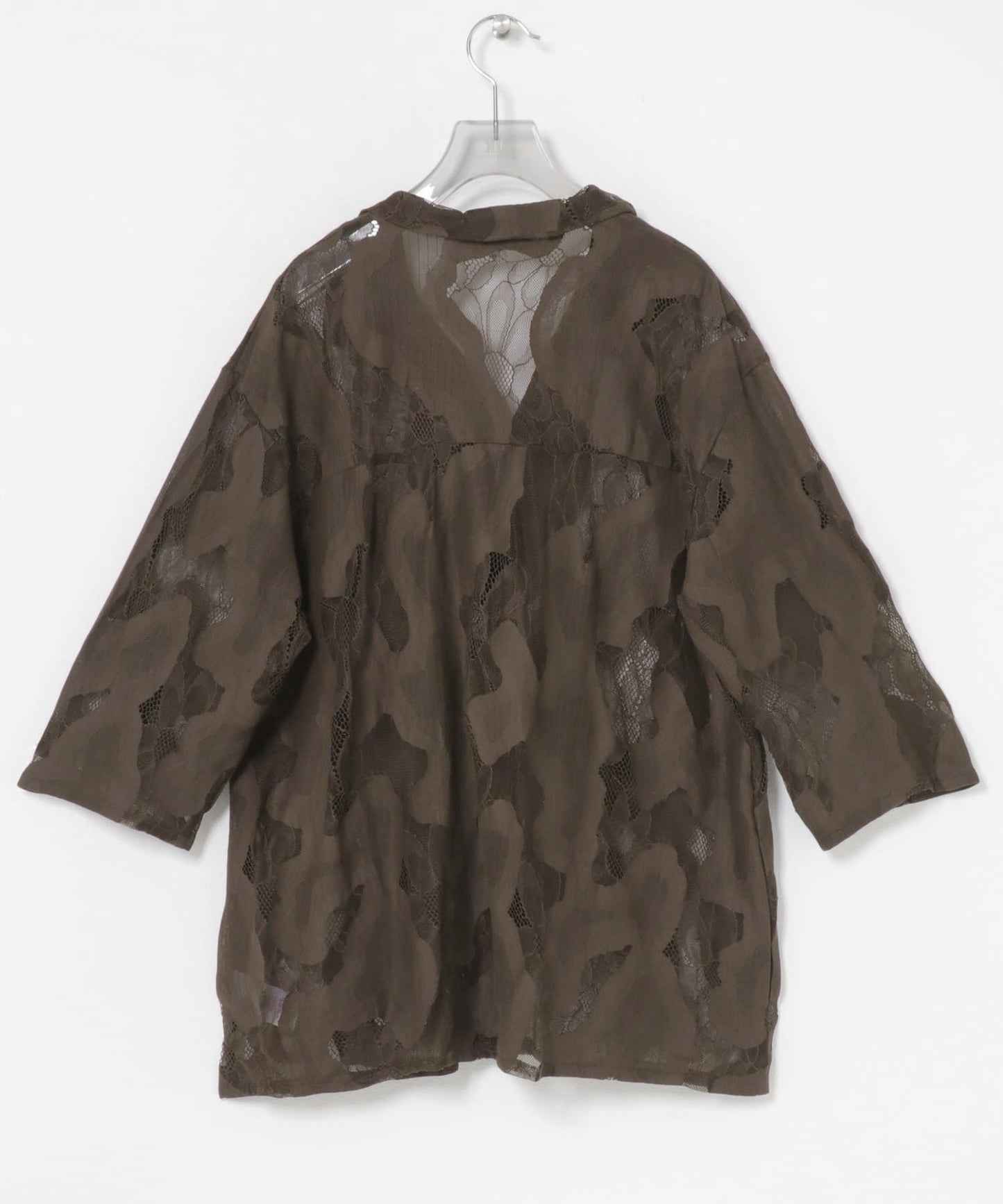 ESTHE OVERSIZED SHEER LACE SHIRTS 襯衫
