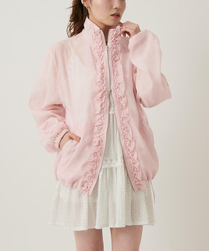 w closet 雪紡荷葉邊夾克