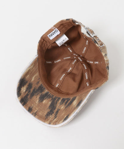 GANNI PRINT CANVAS 棒球帽
