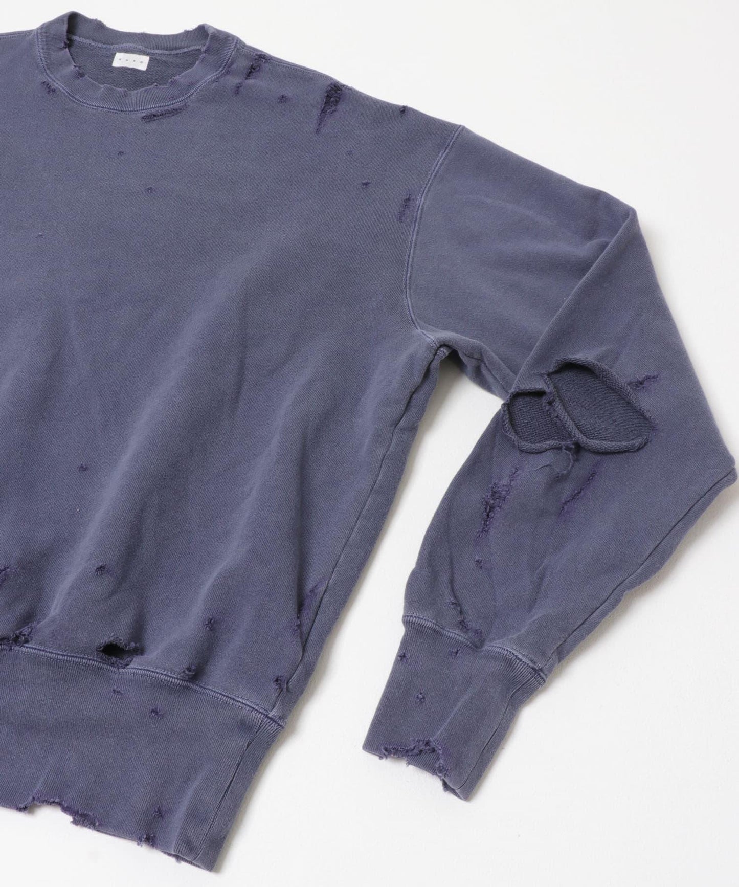 KURO MORE DAMAGE WASHED SWEAT 衛衣