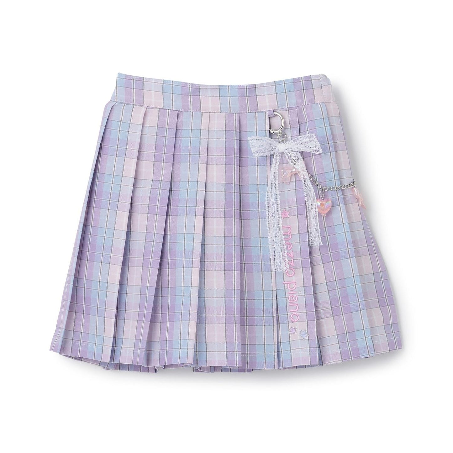 鏈條裝飾百褶裙褲